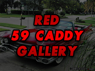 Red 1959 Cadillac Convertible Photo Gallery